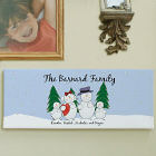 Snow Family Canvas Print